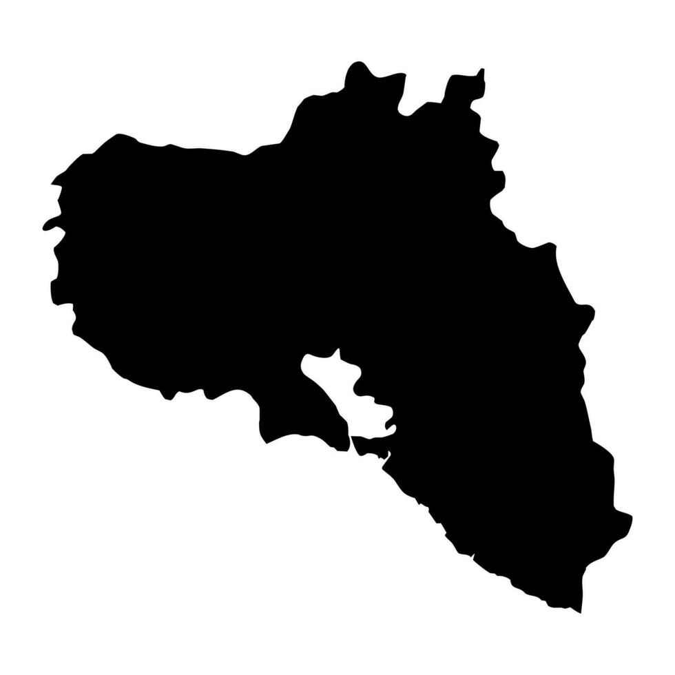 Cienfuegos province map, administrative division of Cuba. Vector illustration.