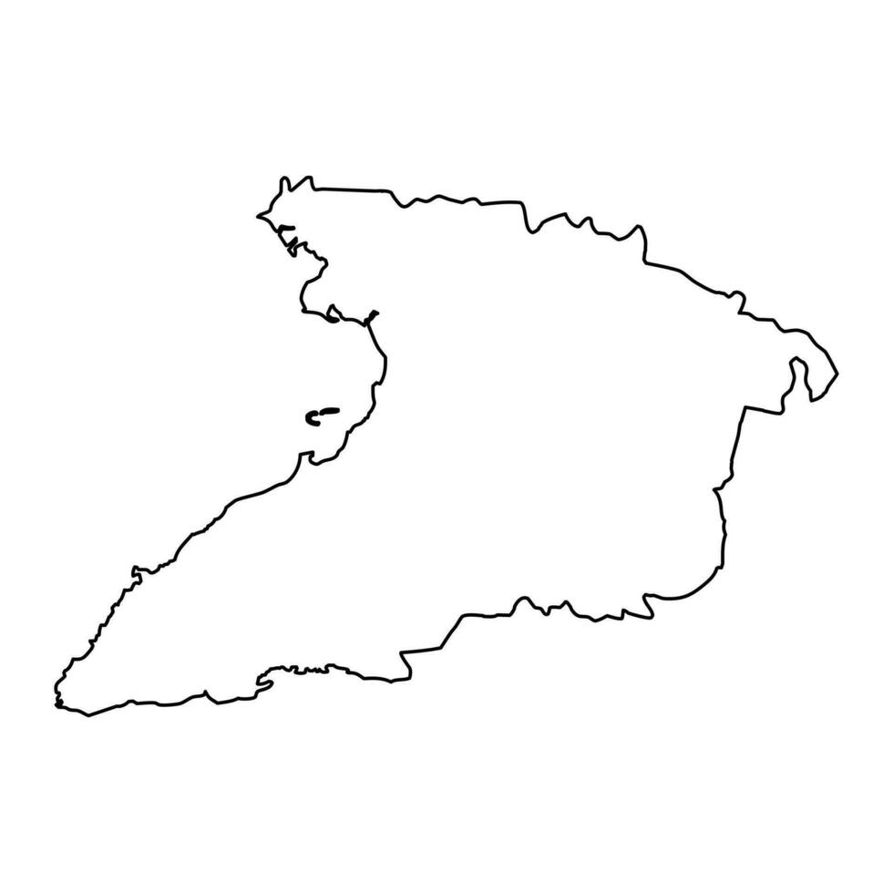 Granma province map, administrative division of Cuba. Vector illustration.