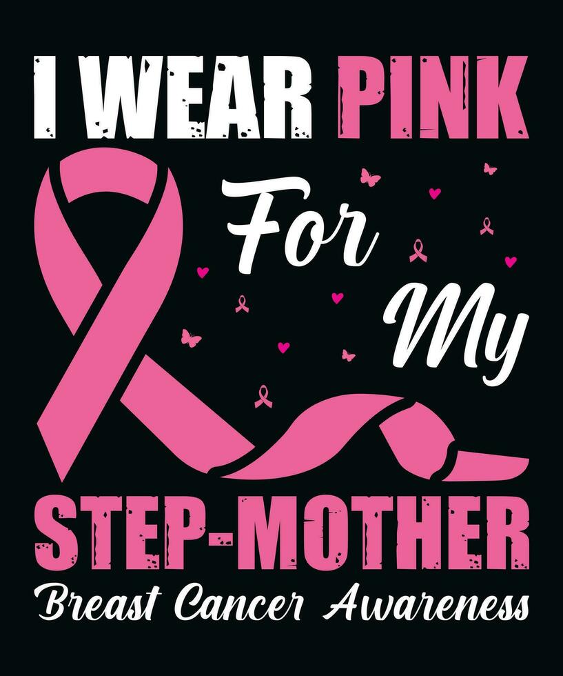 Breast Cancer T Shirt Design vector