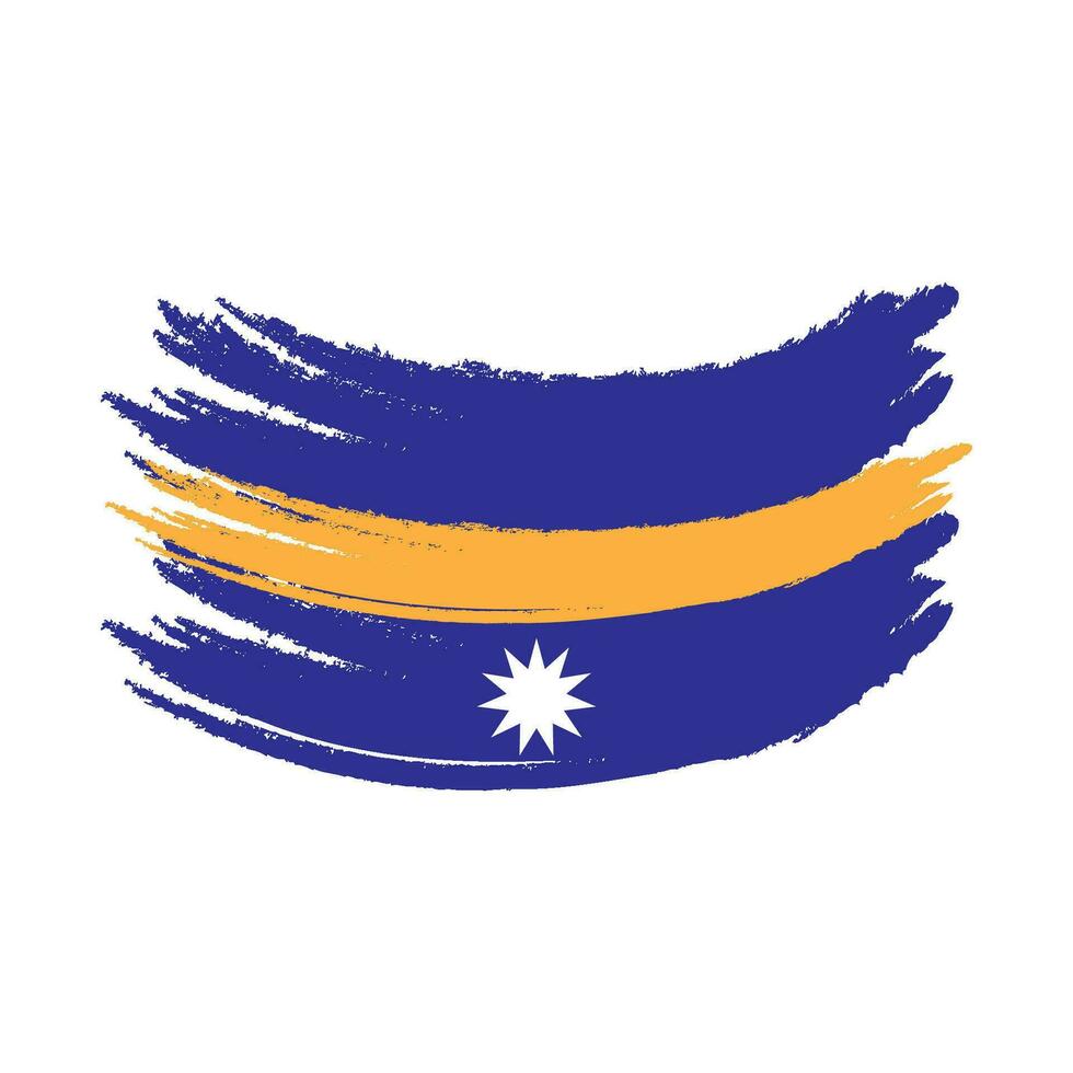 Nauru flag icon vector