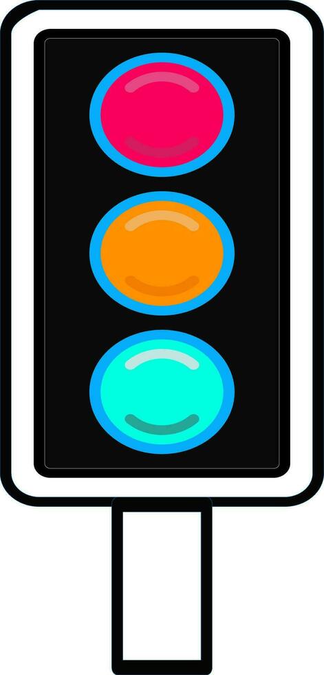 traffic lights icon- vector illustration