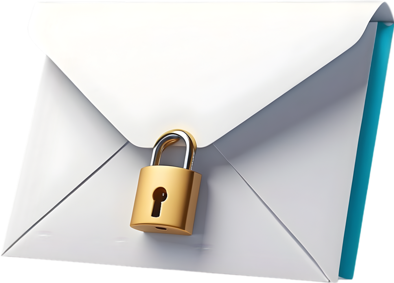 AI generated an envelope with a lock png