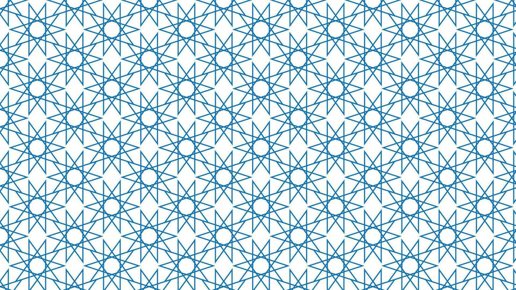 Repeating Pattern of Abstract Colorful Star and Hexagon Vector Background