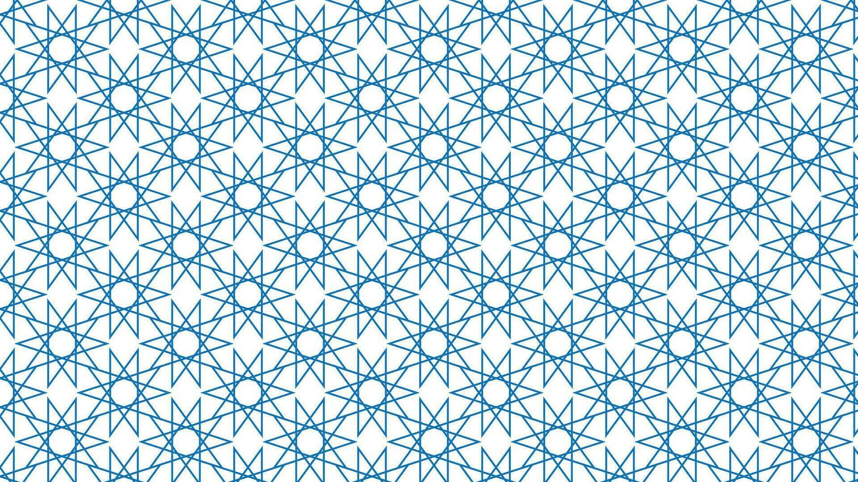 Repeating Pattern of Abstract Colorful Star and Hexagon Vector Background