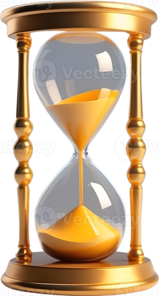 AI generated hourglass transparent background png