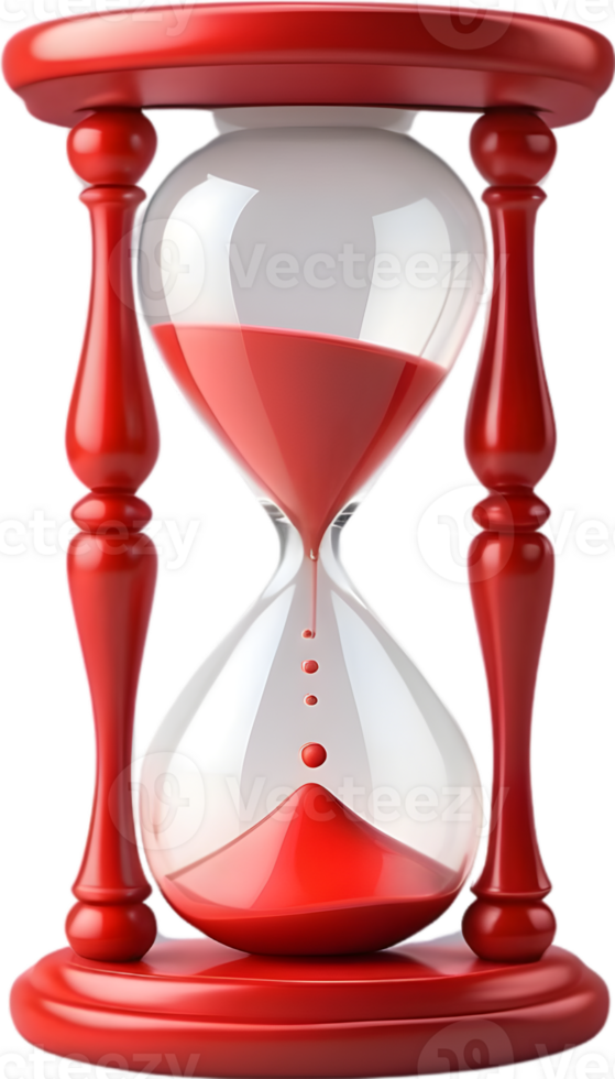 AI generated hourglass transparent background png