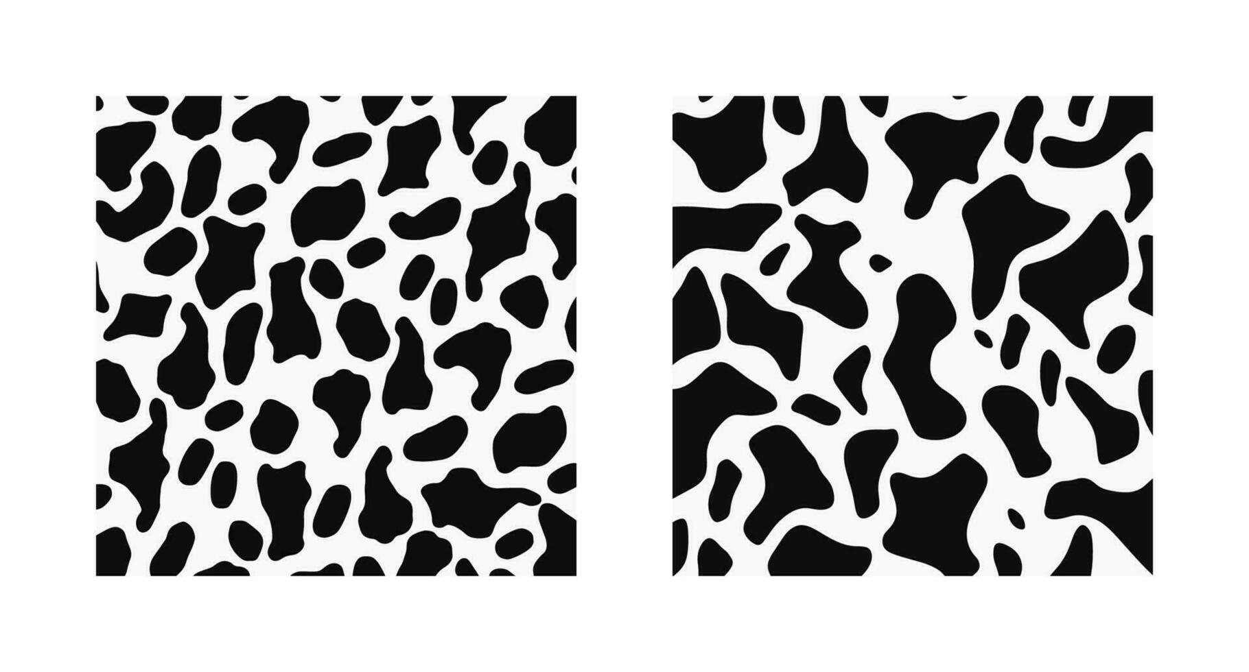 Cow skin pattern backdrop. Black and white spotted animal skin texture background. To design square banners, postcards, social media posts. To design square banners, postcards, social media posts vector