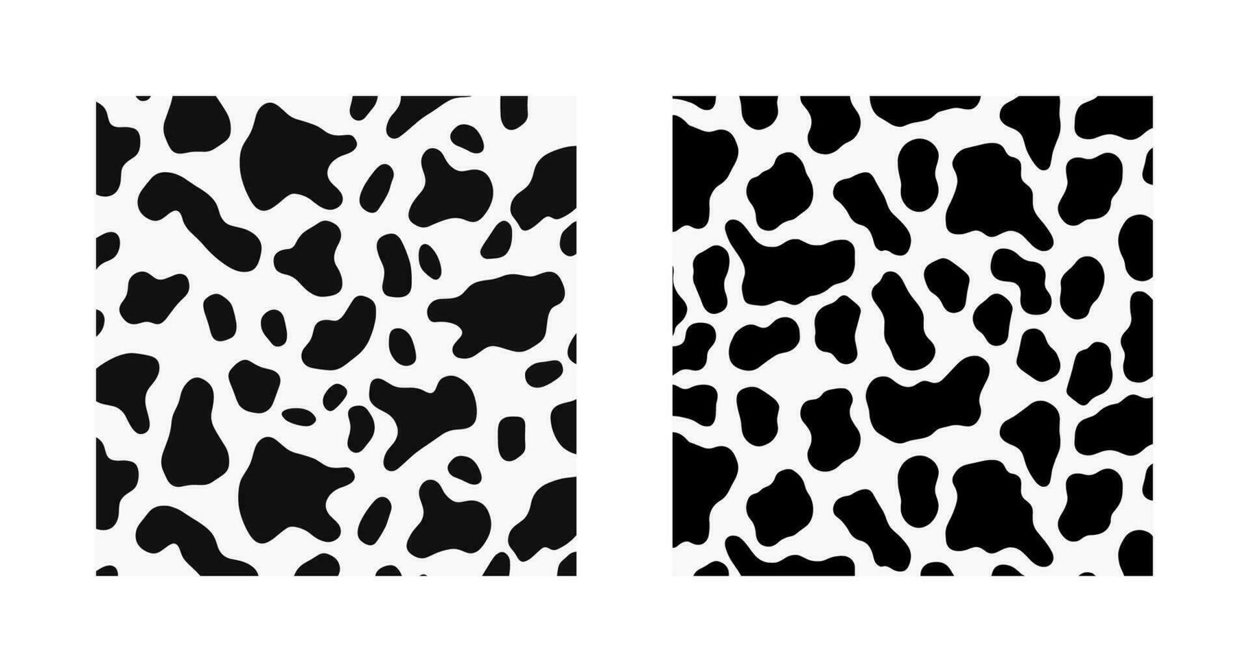 Cow skin pattern backdrop. Black and white spotted animal skin texture background. To design square banners, postcards, social media posts. To design square banners, postcards, social media posts vector