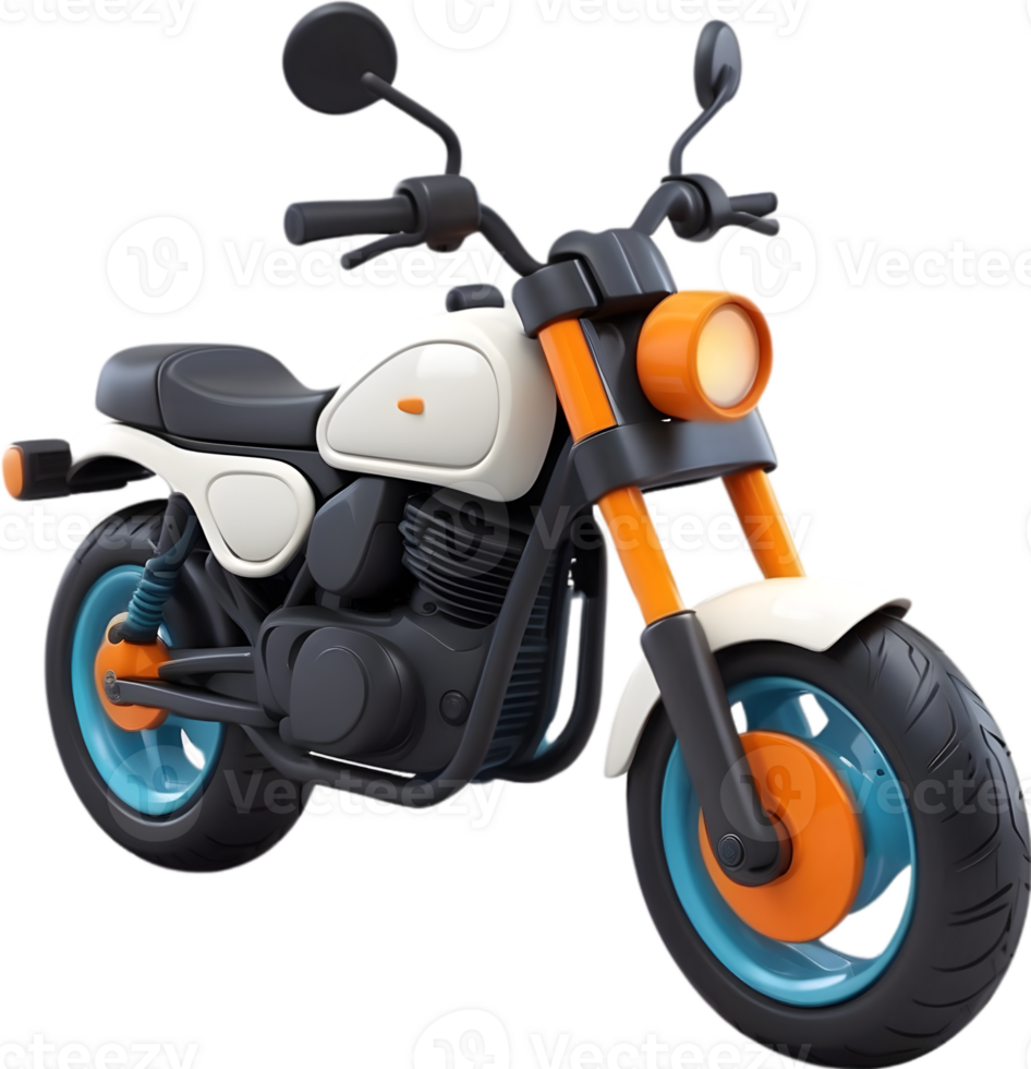 AI generated motorcycle model icon png