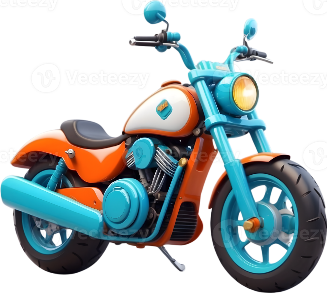 AI generated motorcycle model icon png