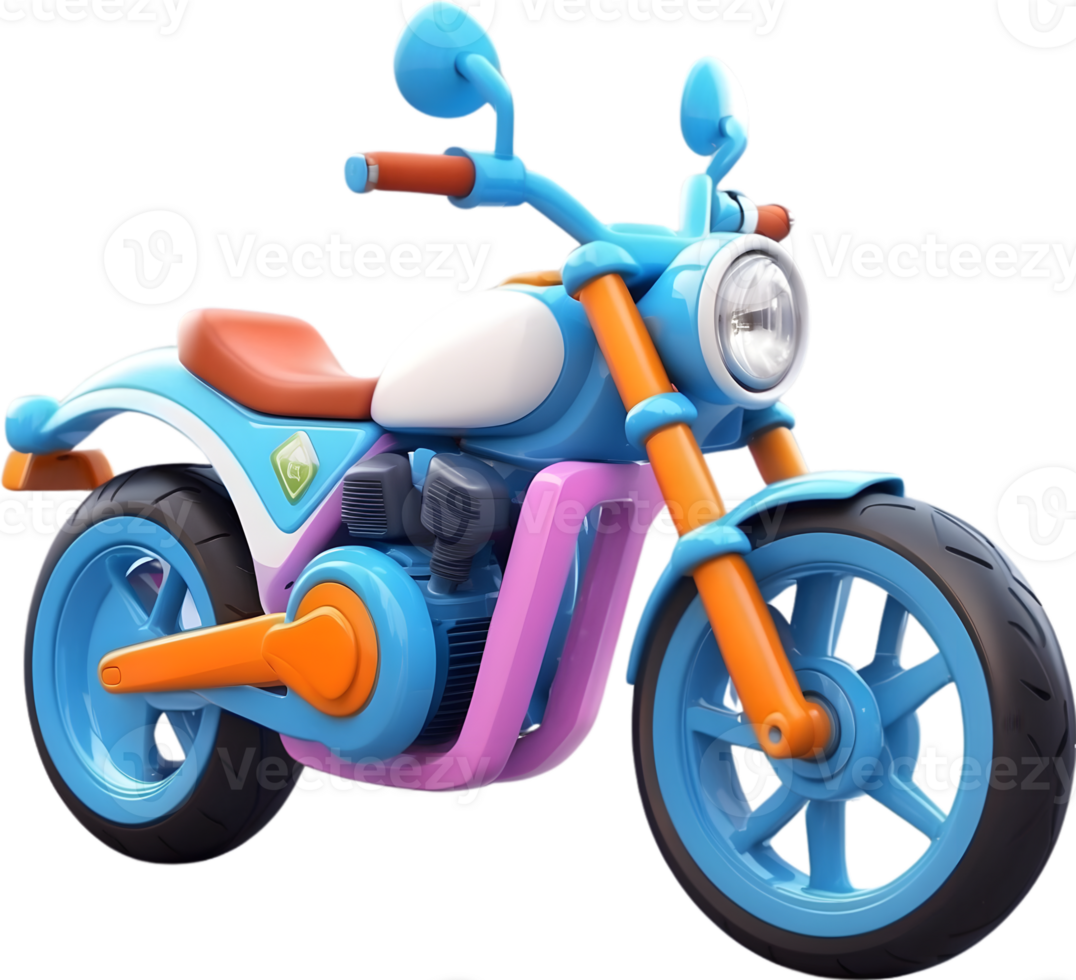 AI generated realistic motorcycle model png