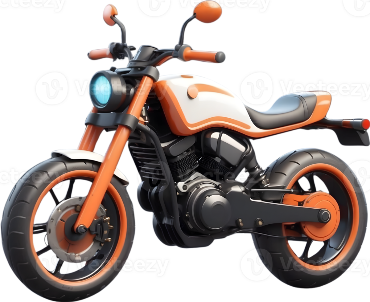 AI generated motorcycle model icon png