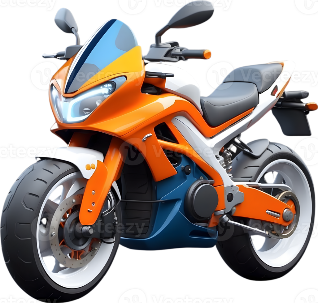 AI generated realistic motorcycle model png