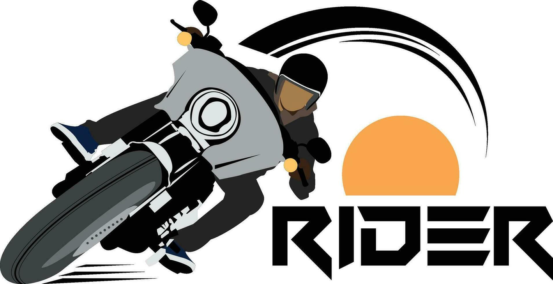 Face less Rider Logo vector