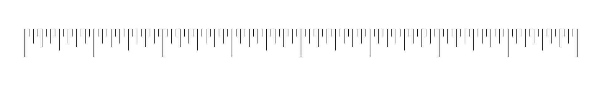 Ruler 8 inches. Measuring tool. Ruler grid 8 inches. Simple metric inch size indicators. Vector illustration.