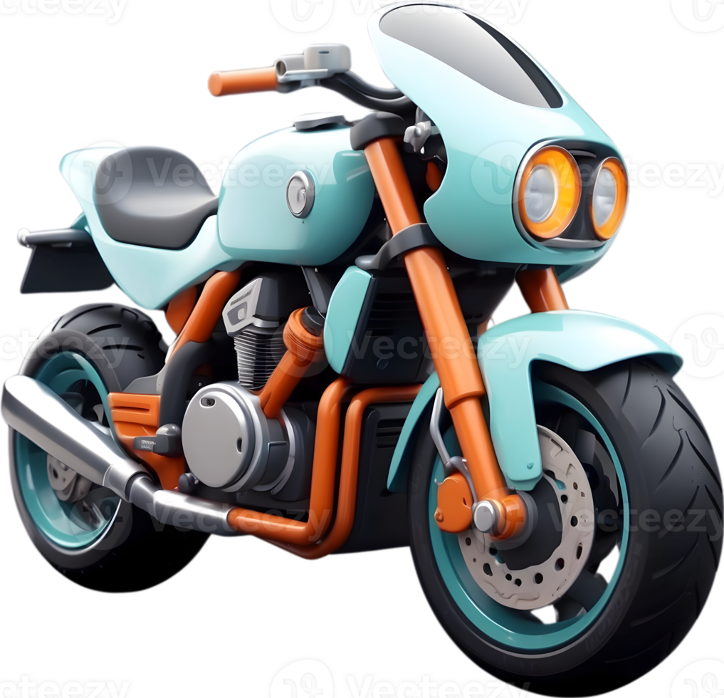 AI generated realistic motorcycle model png