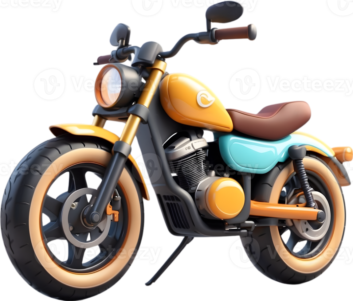 AI generated realistic motorcycle model png