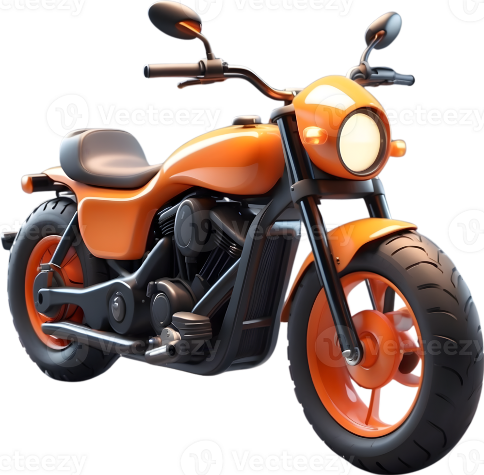AI generated realistic motorcycle model png