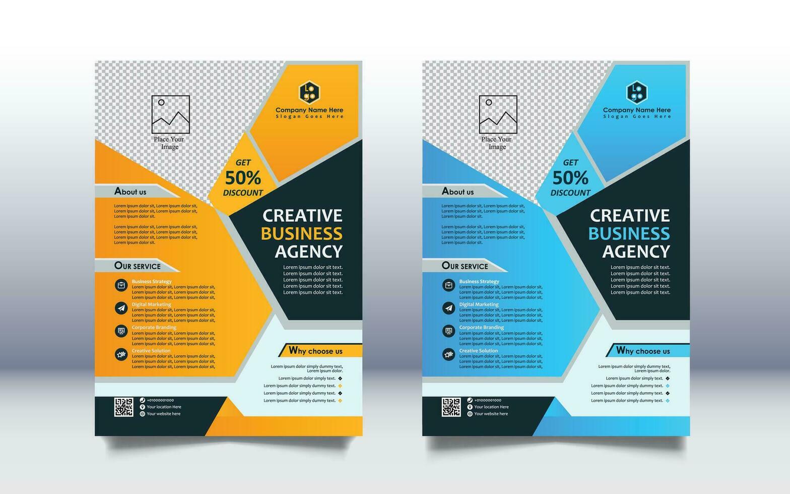 Corporate flyer design creative modern vector template, You can used for your business agency.