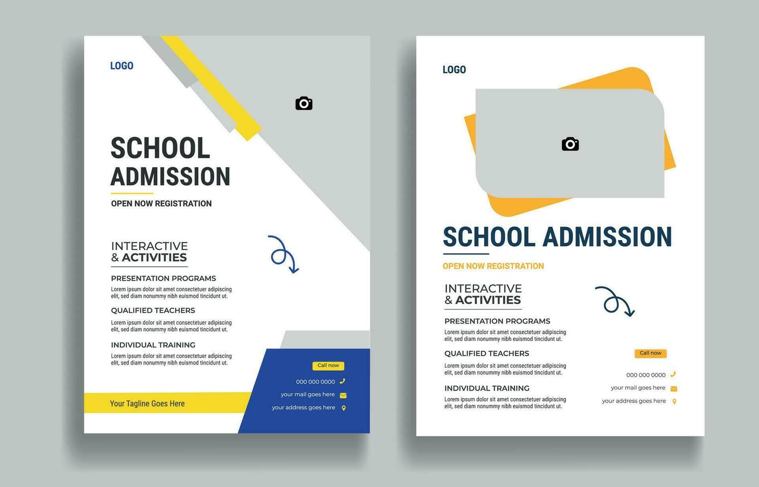 Vector School Admission Flyer 2025 Design