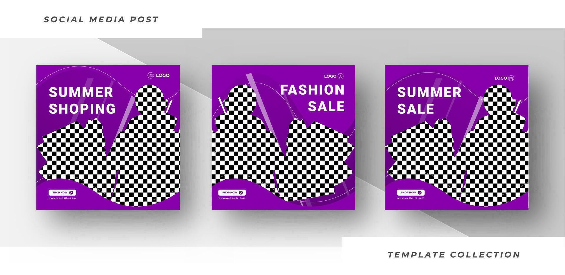 Set of editable square banners flash sale social media post for promotion with product background. Pro Vector