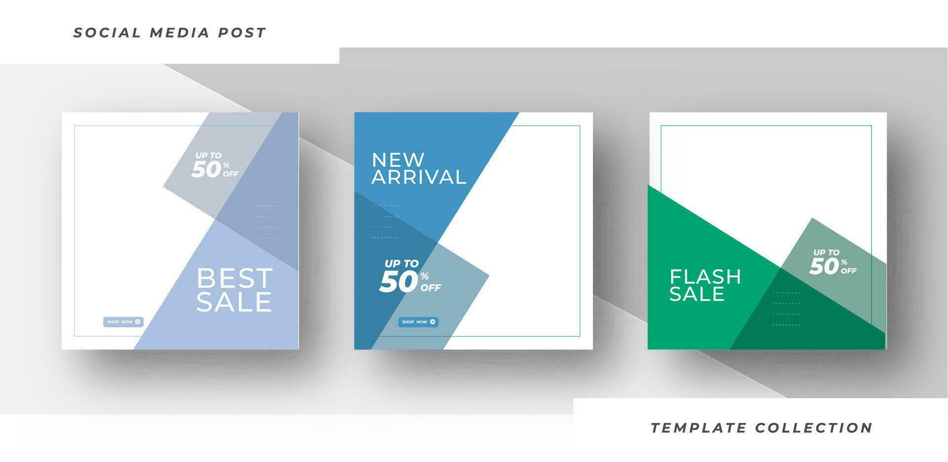 Set of flash sale banners social media post for promotion with product background. Pro Vector