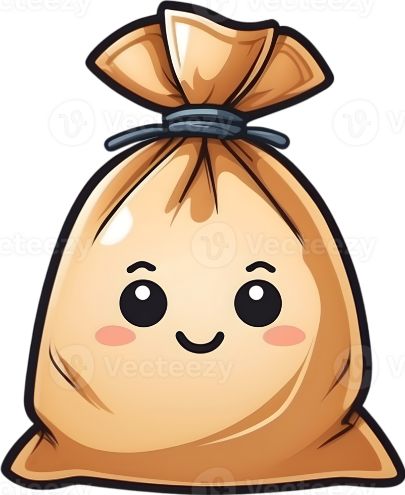AI generated SMILE BAG  clipart png