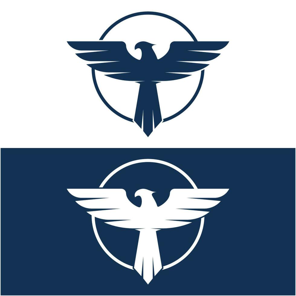 Simple falcon vector logo design, logo suitable for sport team, media company, and secure agency