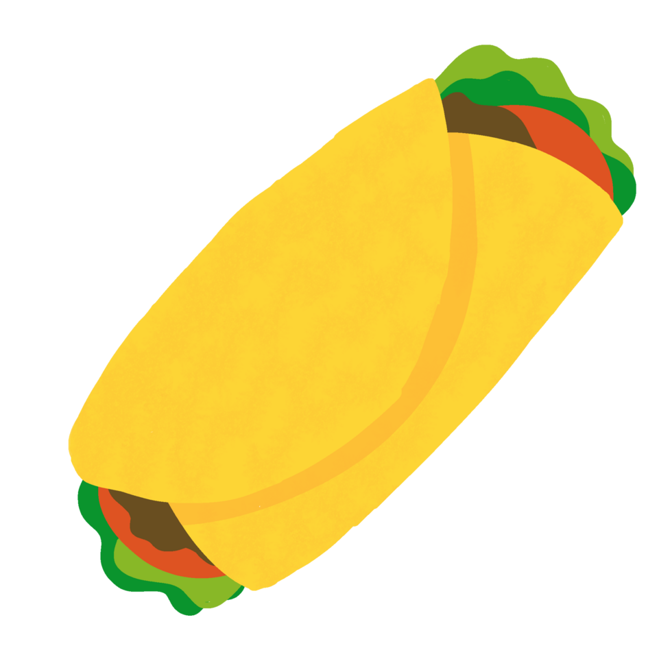 du boeuf burrito illustration png