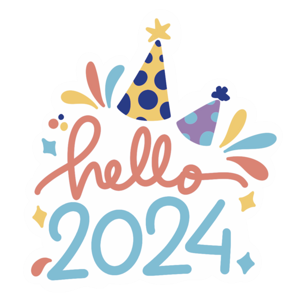 Ciao 2024 illustrazione png