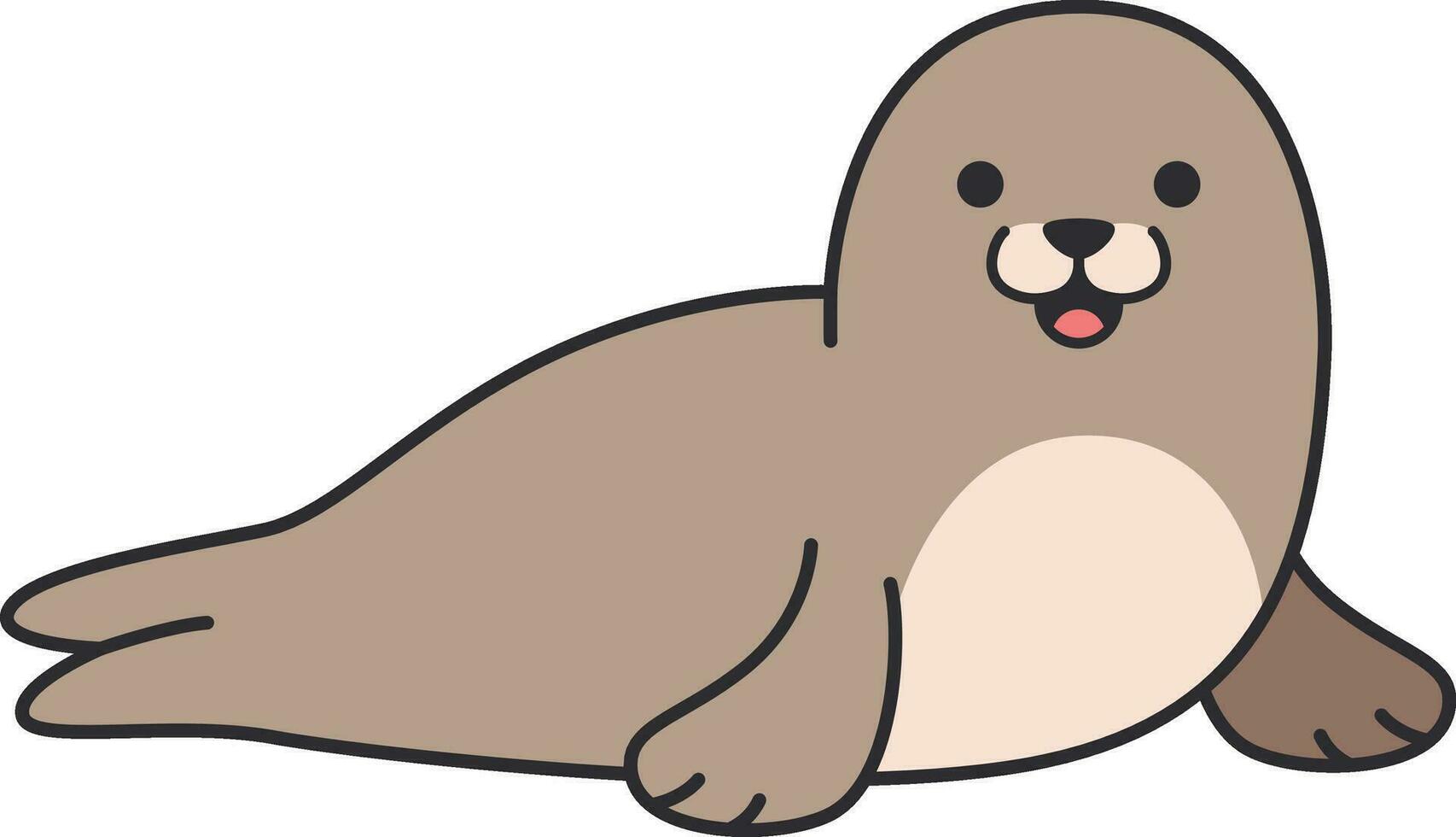 cute seal cartoon icon vector illustration design graphic vector illustration graphic design