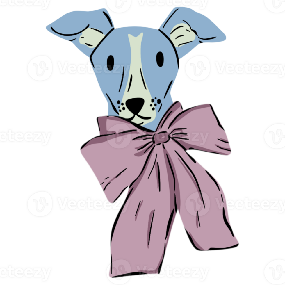 Cute dog watercolor illustration png