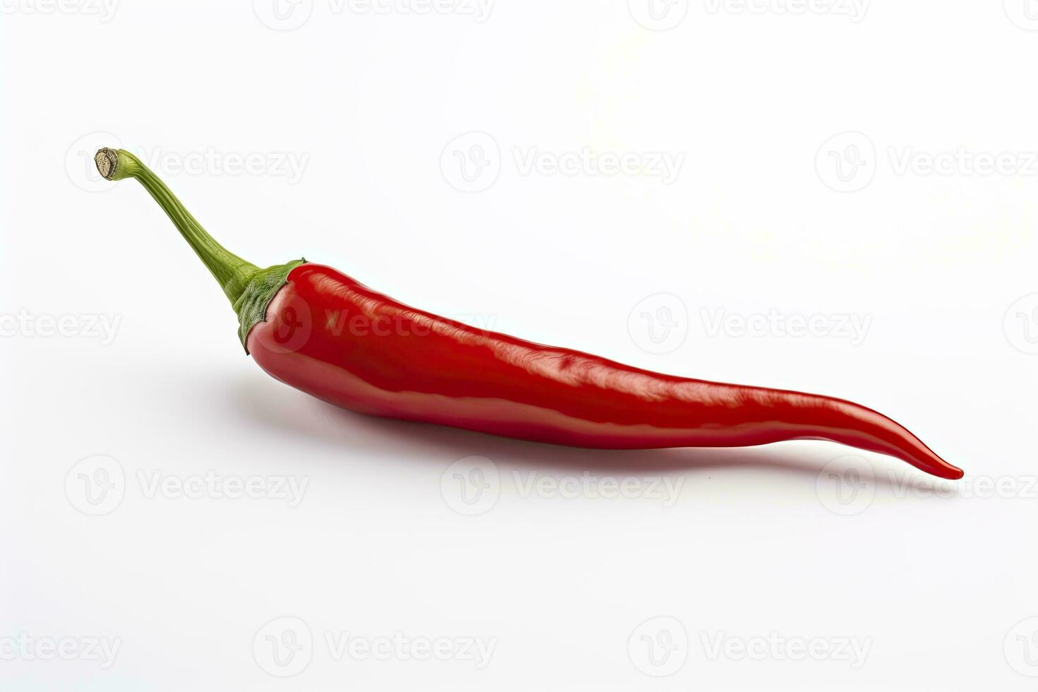 AI generated A Red chili pepper is isolated on a white background. AI Generated photo