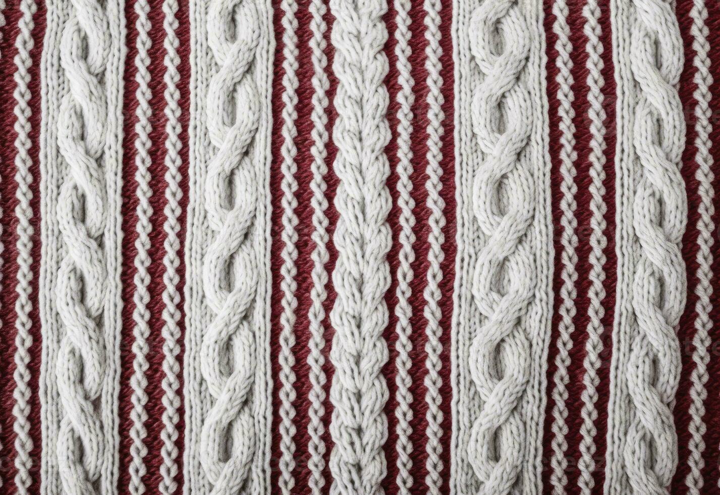 AI generated Knitted sweater texture, background with copy space. AI Generated photo
