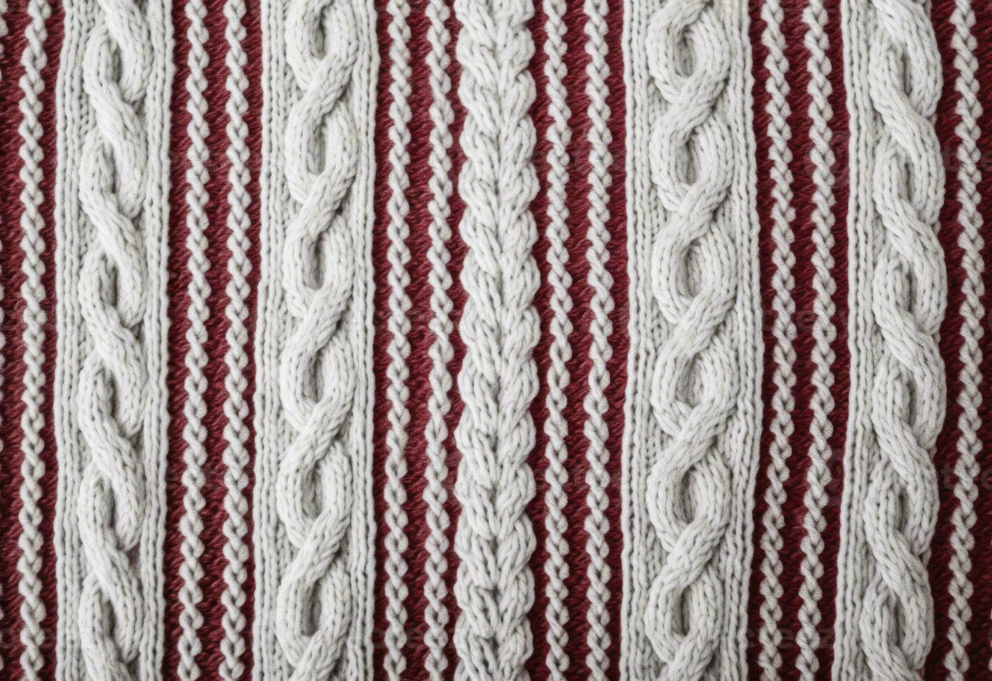 AI generated Knitted sweater texture, background with copy space. AI Generated photo