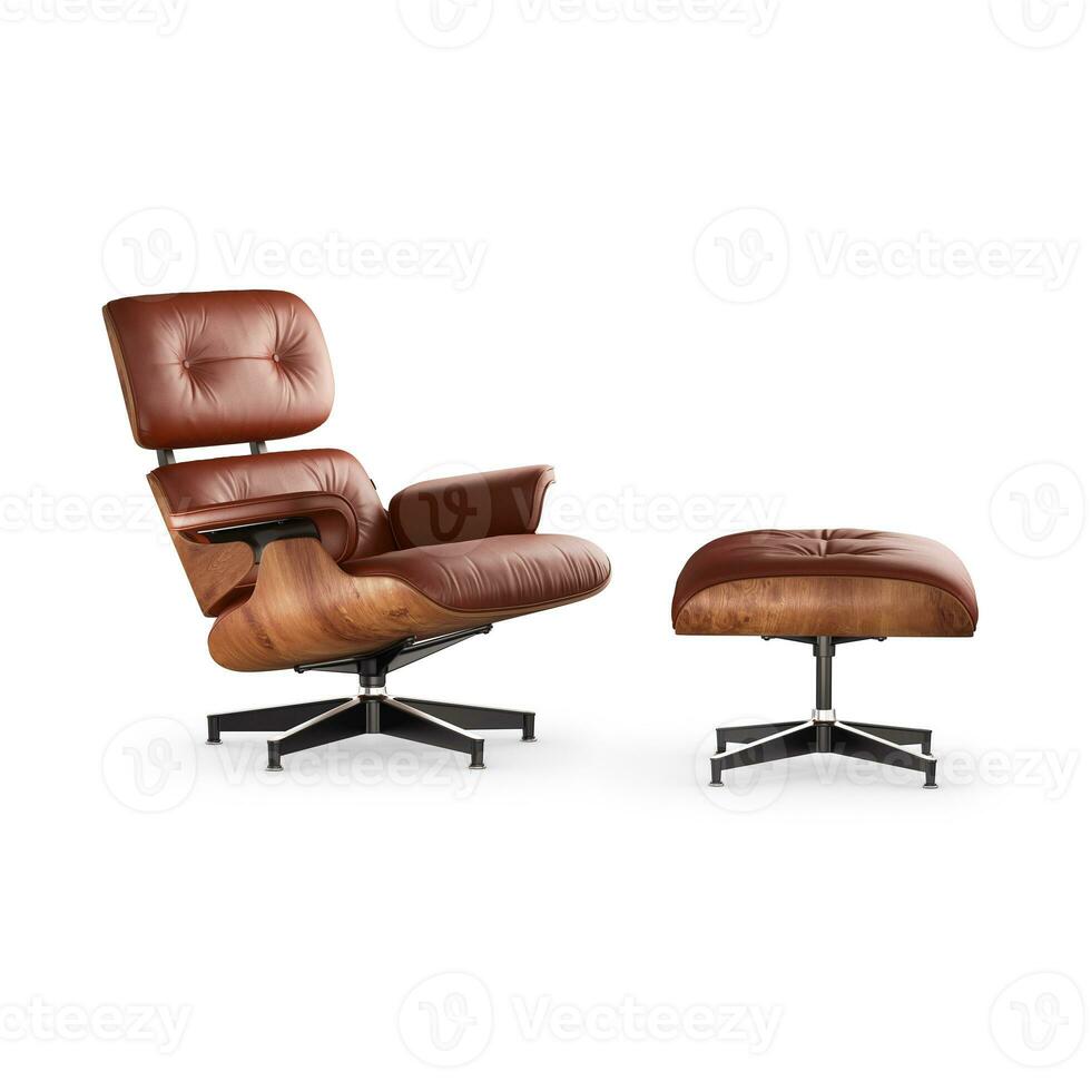 high quality 3d rendering of Eames lounge chair photo