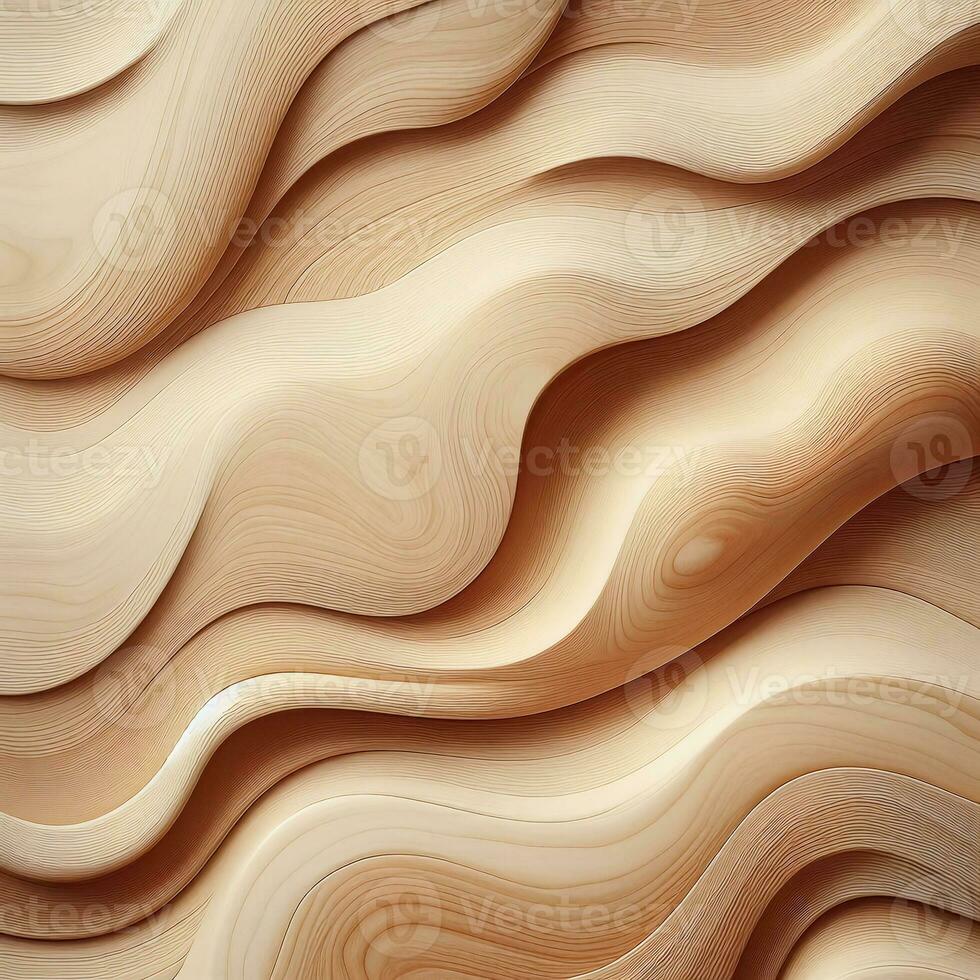 AI generated Abstract background of spiral wooden design photo