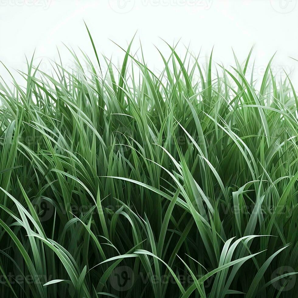 AI generated Realistic grass in close up photo