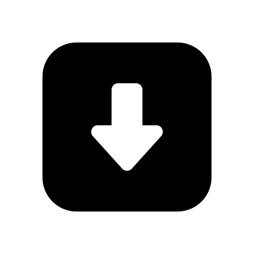 Download icon vector. Upload button illustration. Load symbol or logo. vector