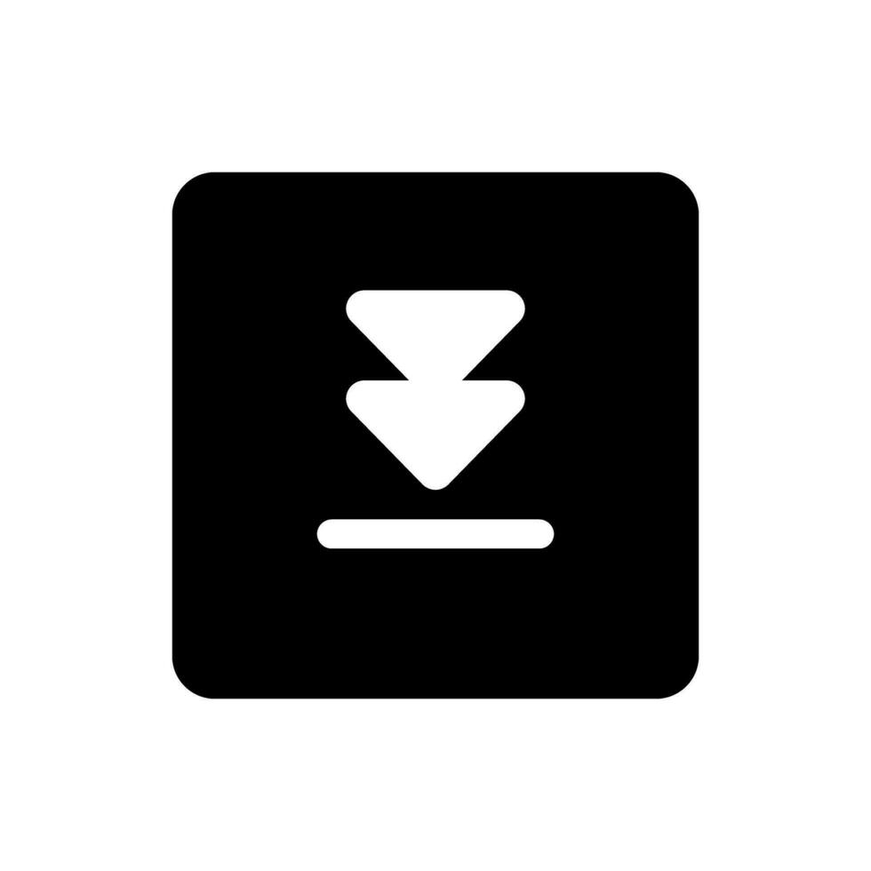Download icon vector. Upload button illustration. Load symbol or logo. vector