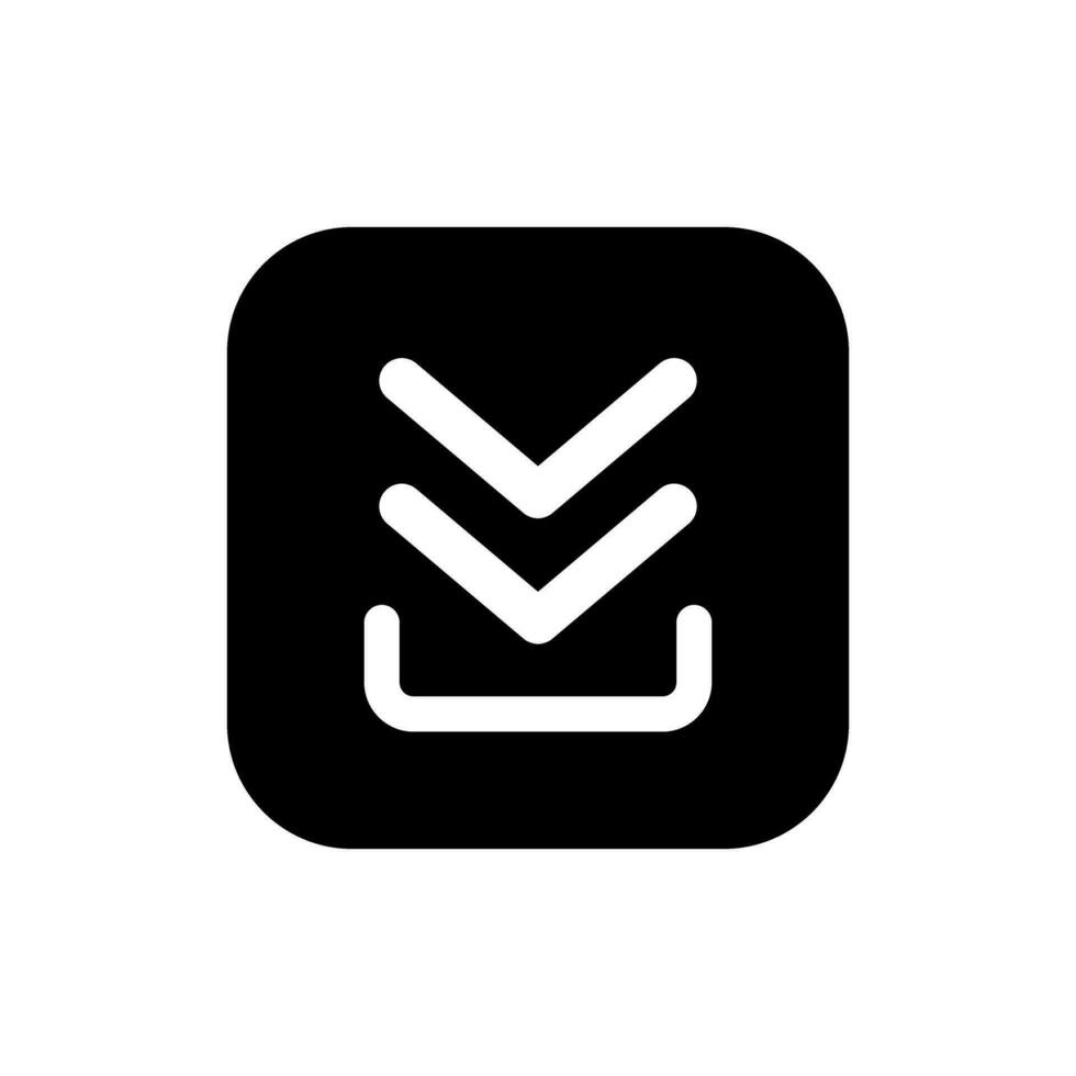 Download icon vector. Upload button illustration. Load symbol or logo. vector