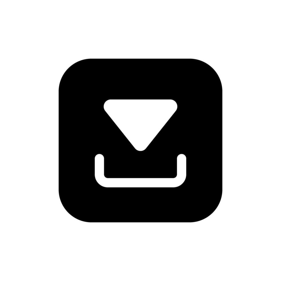 Download icon vector. Upload button illustration. Load symbol or logo. vector