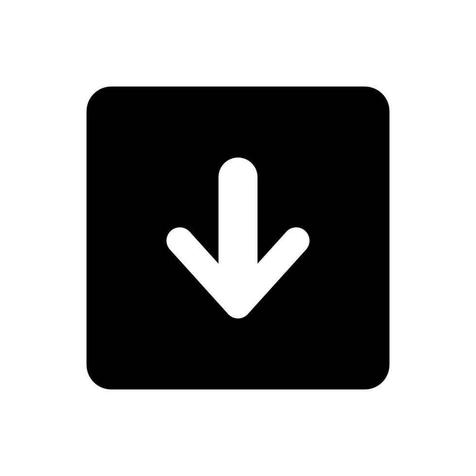 Download icon vector. Upload button illustration. Load symbol or logo. vector