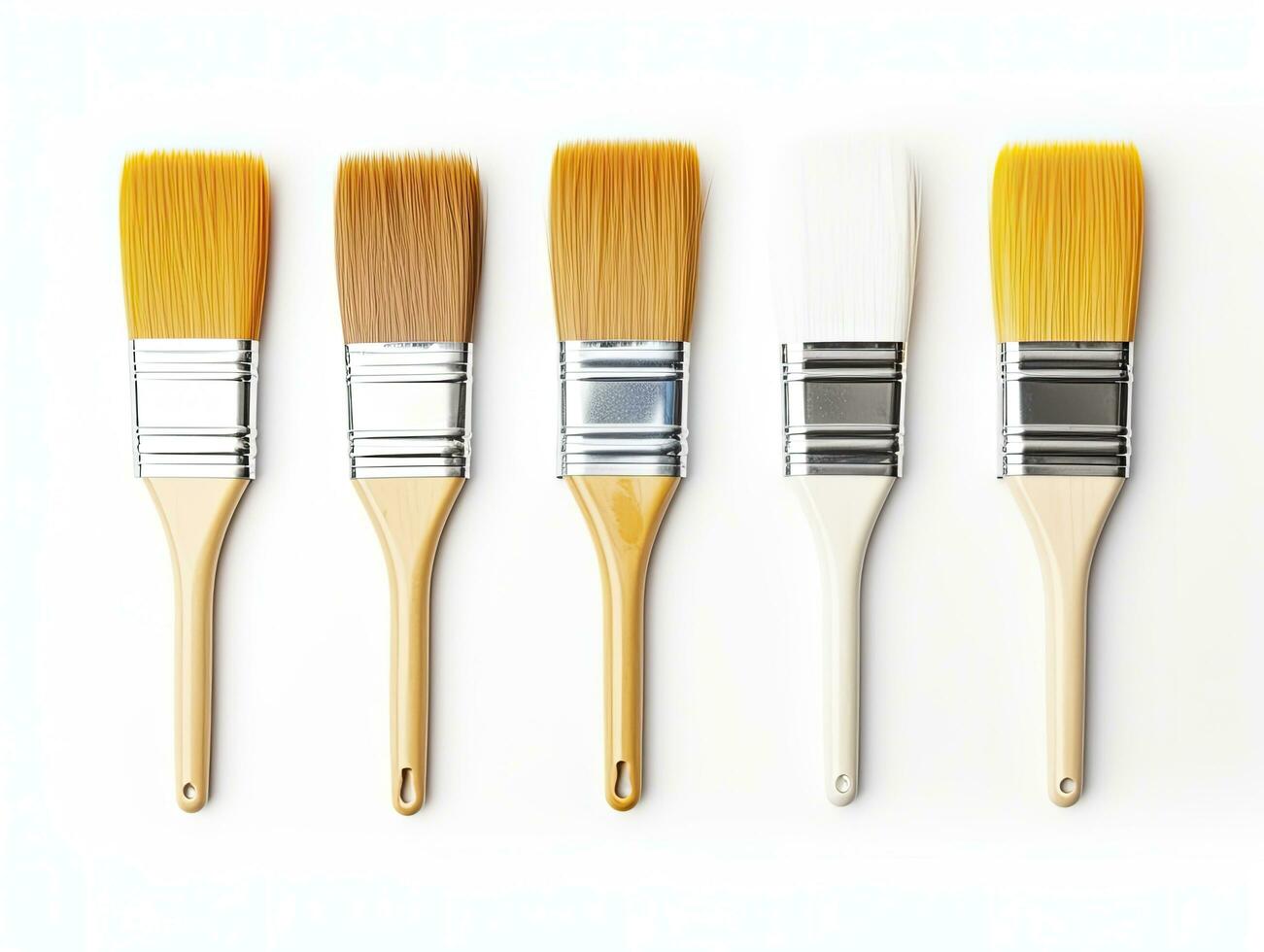 AI generated Paintbrush isolated white background. AI Generated photo