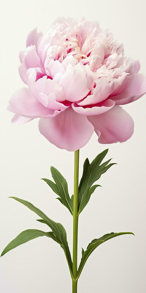 AI generated Peony isolated on white background. AI Generated photo