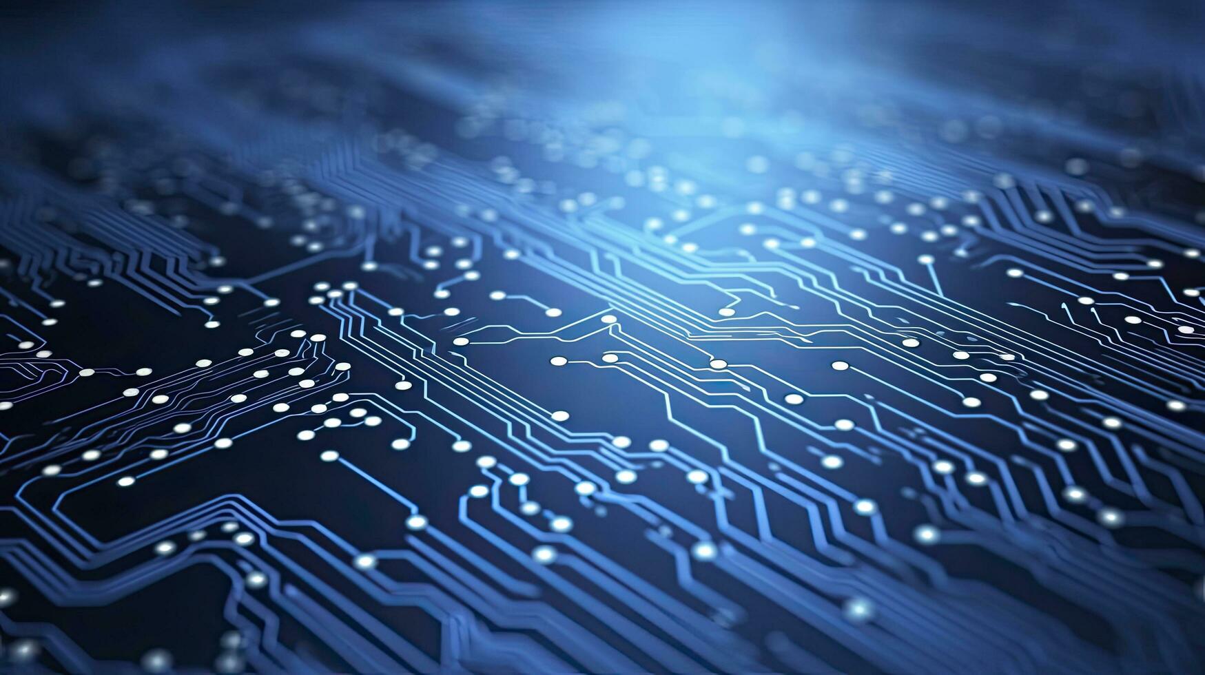 AI generated Circuit Board Background. Computer, Data, Technology, Artificial Intelligence. AI Generated photo