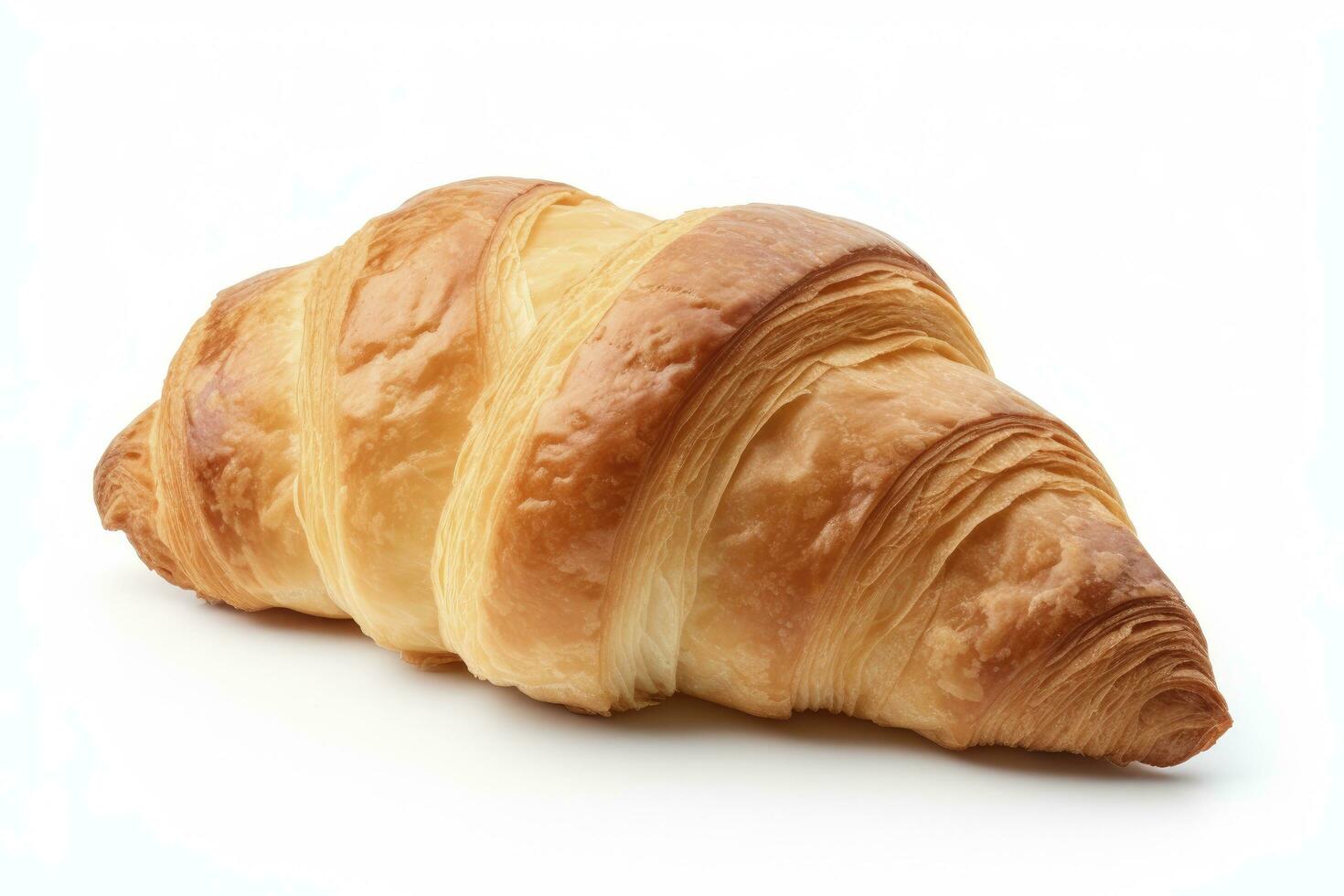 AI generated Croissant isolated on white background. AI Generated photo