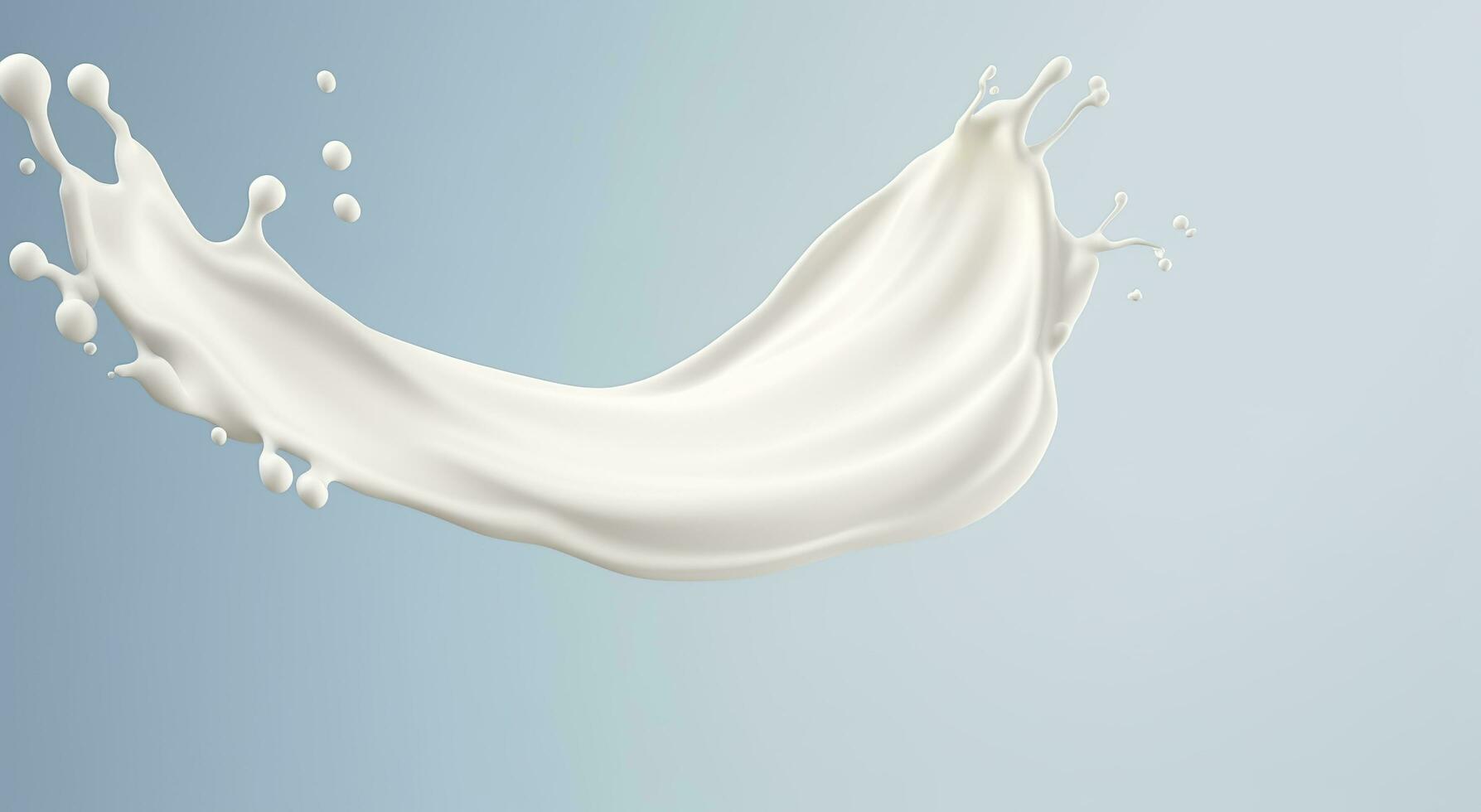 AI generated White milk splash isolated on background, liquid or Yogurt splash,  3d illustration. Generative AI photo