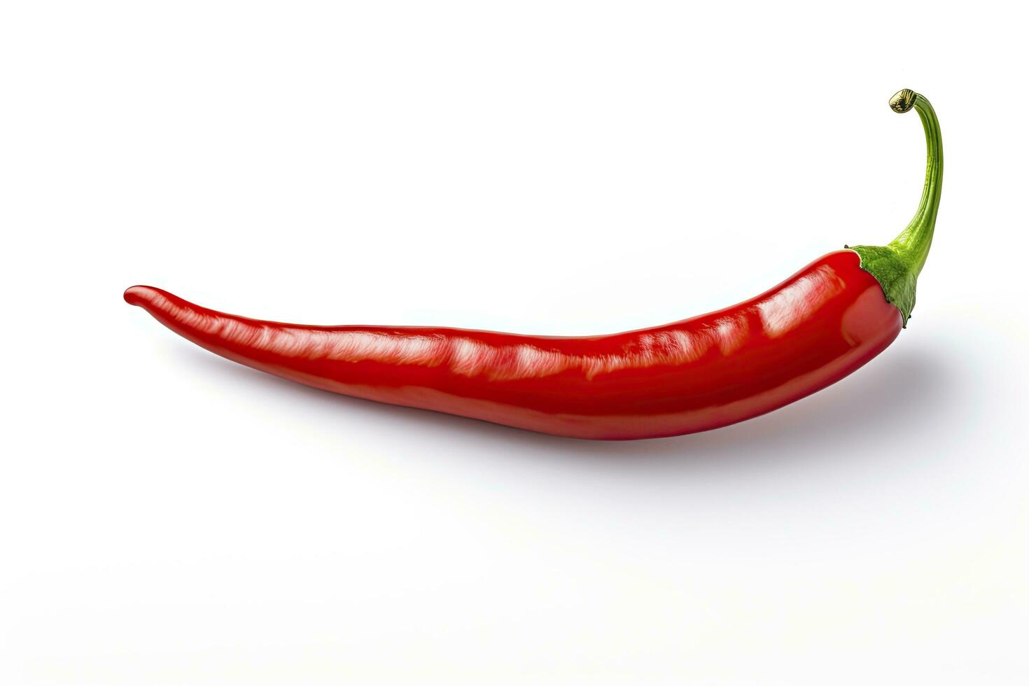 AI generated A Red chili pepper is isolated on a white background. AI Generated photo