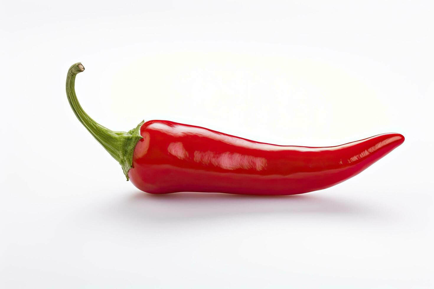 AI generated A Red chili pepper is isolated on a white background. AI Generated photo